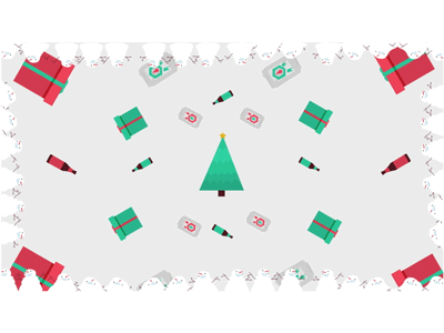 Beer Gif #17 - Beery Christmas animation beer christmas gif illustration loosekeys tree