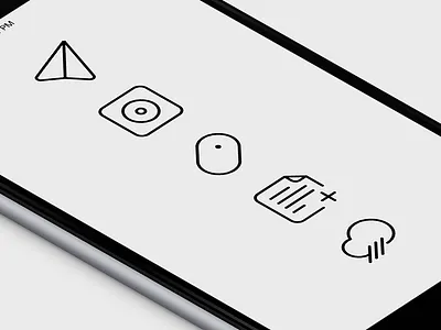 Outline Icons design iconography icons outlines thin ui