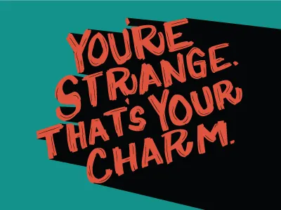 TYPE hand made type typography illustration strange type