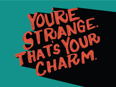TYPE hand made type typography illustration strange type