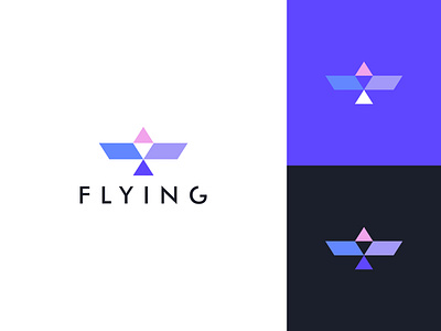 Flying logo design 3d abstract logo bird logo brand identity branding colorful logo creative design dynamic logo flat design flying logo futuristic logo geometric logo gradient design logo logo inspiration minimalist design modern branding professional branding triangle shapes wing symbol