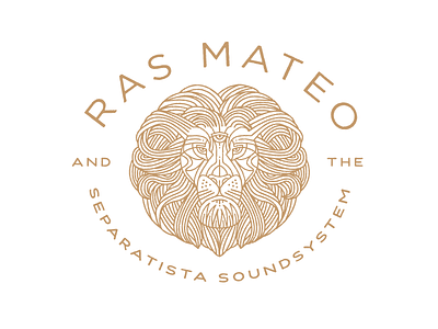 Ras Mateo and the Separatista Soundsystem badge illustration lion mark