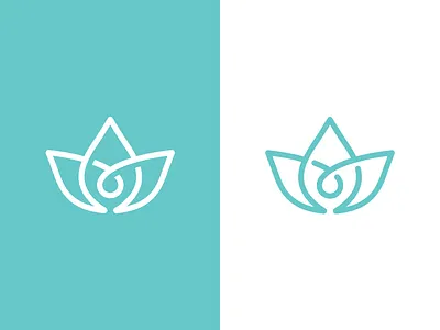 Clear Living Yoga - WIP branding clear design flower living logo lotus studio symbol yoga