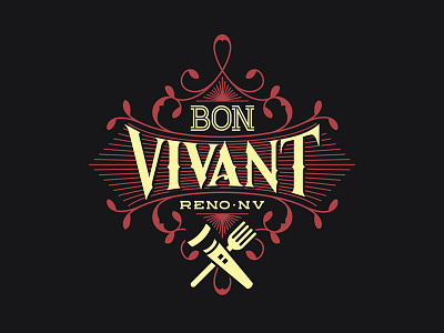 Bon Vivant festival handlettering nevada reno type vivant