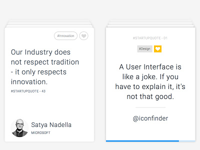 Startupquote App Design app flat ui free freebie mobile quote sketch startupquote typography ui ux