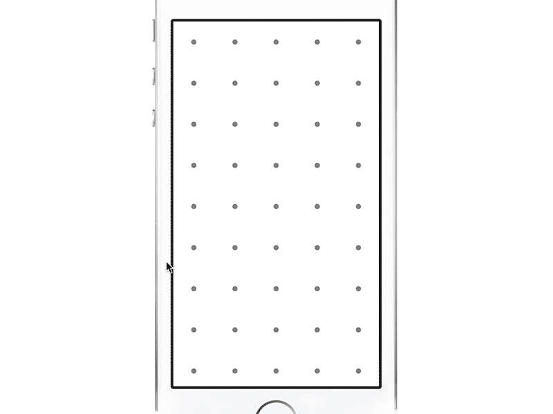 Dot Grid experiment framer framerjs interaction mobile