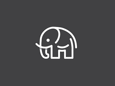 Elephant design elephant identity illustration logo logotype mark symbol