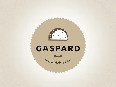 Work in progress – Gaspard #1 chic logo paris restaurant sandwich