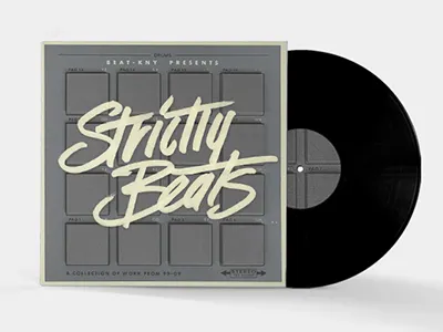 Strictly Beats bursh graffiti graphic design hip hop marker street tag type typography urban