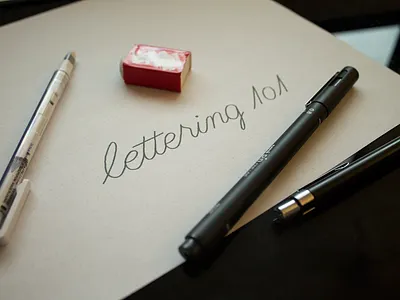 Starting With Lettering handlettering lettering logo monoline typography