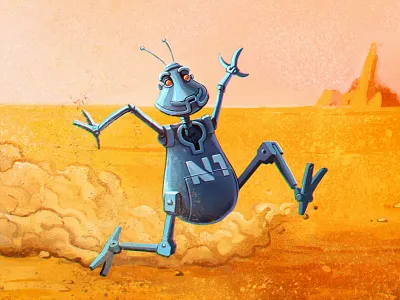 Nbots Detail android bot comedy fun robots