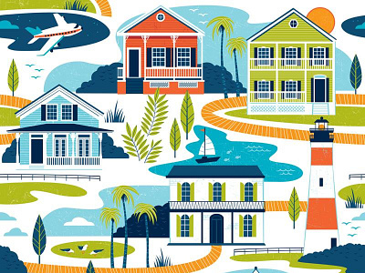 Key West pattern beach pattern repeat