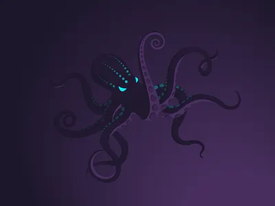 Octopus animal art danger deep design icon icon a day illustration octopus sea vector water