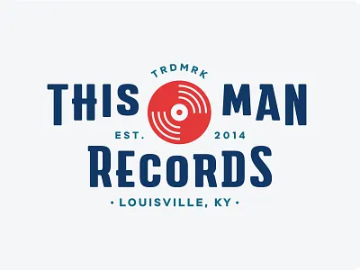 This Man Records customtypes logo logotype louisville record recordlabel type