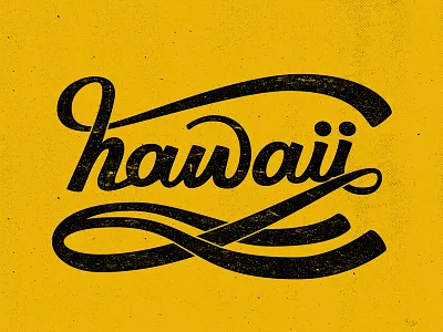 Hawaii lettering grunge hand lettering hawaii lettering texture typography