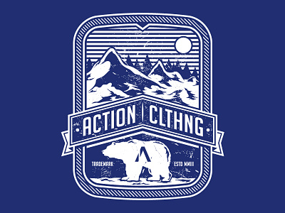 Alaska action alaska apparel bear clothing mountain shirt snow vector