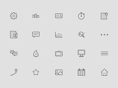 iOS icons for app analyze computer contact coq icon icons ios news stage timer trending tv