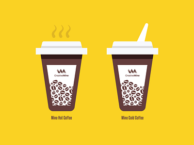 Mine Coffee alaminmir coffee creativemine icon yellow