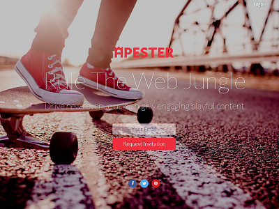 Rule The Web Jungle hipster interactive landing page skateboard ui urban ux web web design webdesign website wordpress