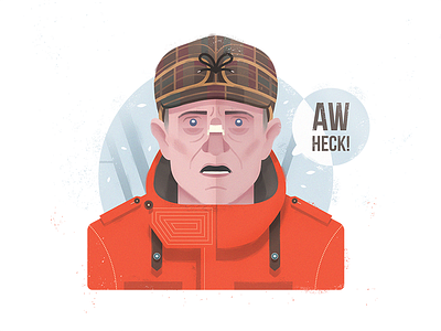 Lester Nygaard fargo illustration lester nygaard portrait snow tv vector winter