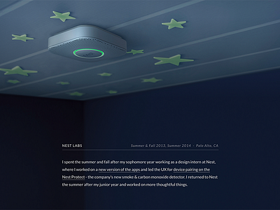 Personal Site Update (Nest) design personal portfolio responsive site web