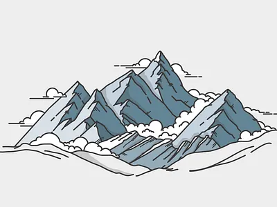 Few peaks landscape mountains