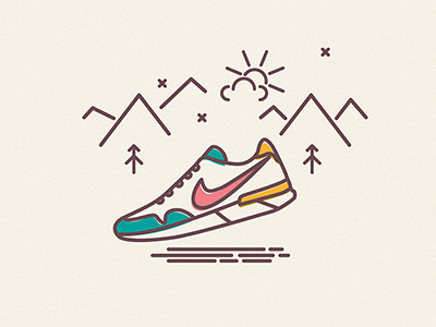 Sneakertown chase icon line minimal nike run sneaker trainer
