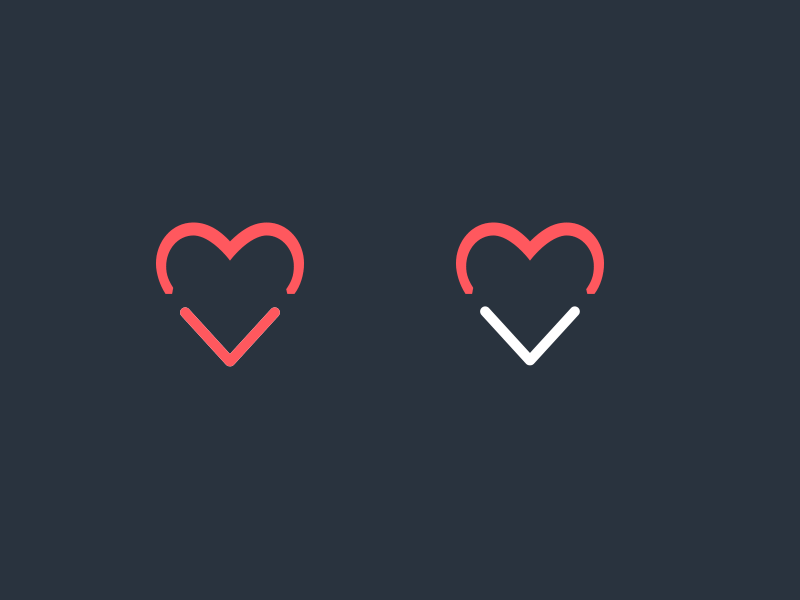 Open Favorites and Close Favorites ae animation app clean design icon idea mobile sketch ui ux web
