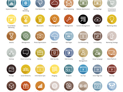 Seo Icons icons internet marketing seo