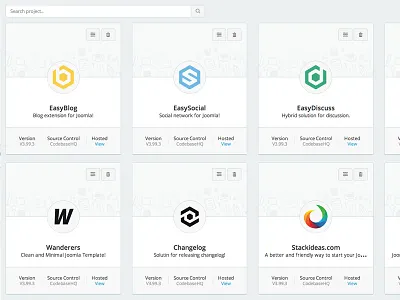 Exploration - Google Cards Style clean design flat google cards interface joomla listing page stackideas ui ux web app