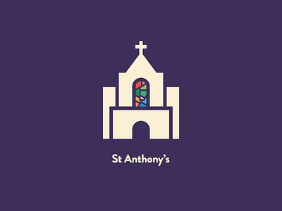 St Anthonys catholic church colour identity logo purple