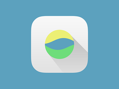 Wavy Icon clean flat icon ios iphone minimal neat