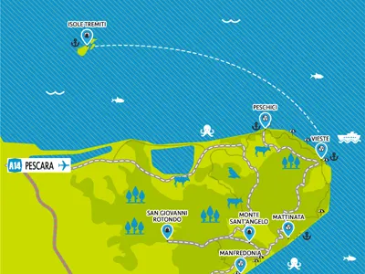 Gargano Maps apps earth gargano italy maps nature puglia sea tourism ui ux