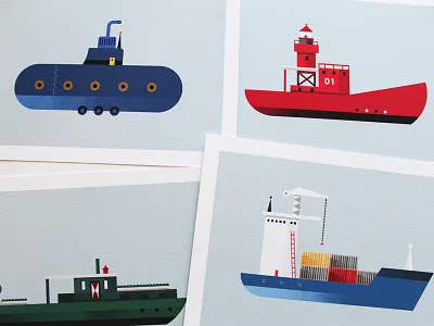 Nautical Prints boats cargo illustration nautical prints sea vessel