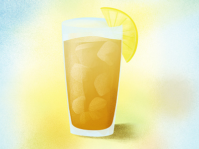 Iced Tea design iced tea illustration