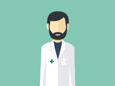 Pharma 2d Rigged Character after effects animated character design flat gif