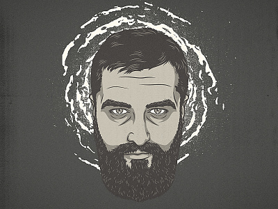 Emir Ayouni Portrait illustration norwegian beard portrait