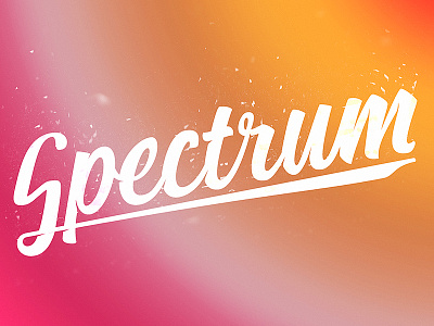 Spectrum colorful lettering letters spectrum typo typography