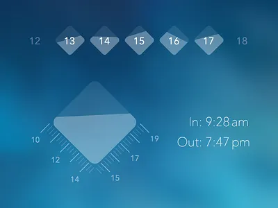 Another approach to visualize the time calendar time visualization