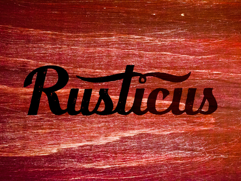 Rusticus Logo by Kyle Ische on Dribbble