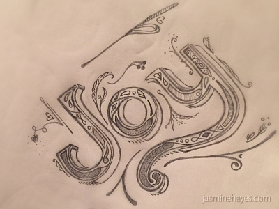 Christmas Joy – WIP christmas drawing hand lettering holiday lettering season sketch