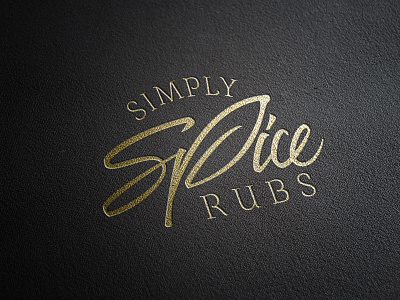 Simply Spice Rubs brush custom type hand lettering typography