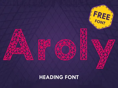 AROLY - Polygon Font (Free) aroly font free heading polygon san serif serif type typeface typography