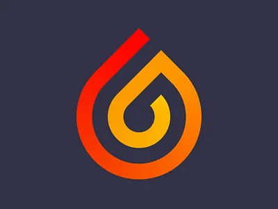 Drop o' lava clean color flat graphic minimal neon