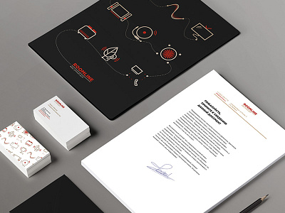 Roomline Identity black folder gold icon identity smart tree