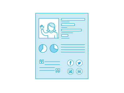 Meet Your Customer customer illustration line persona user