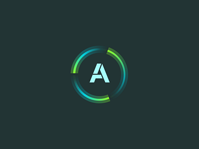 Advent a advent futuristic gaming identity logo mark monogram