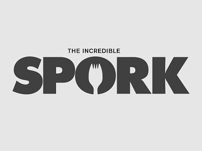 The Incredible Spork akzidenz grotesk futura extra bold spork