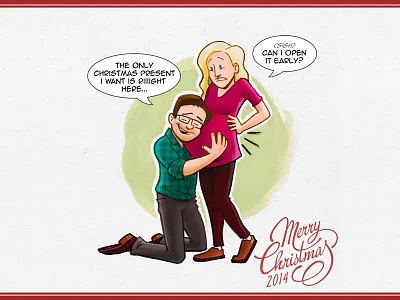 Christmas Card 2014 christmas comics illustration