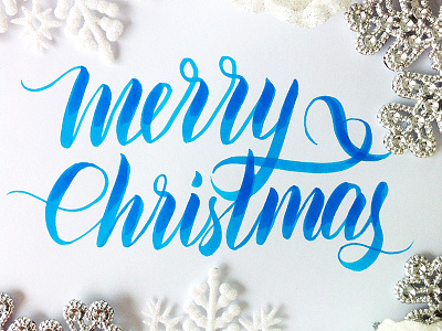 Happy Holidays Friends! brushpen calligraphy card christmas handlettering lettering ritakonik typography